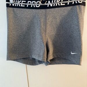 Nike Women's Gray Pro Shorts